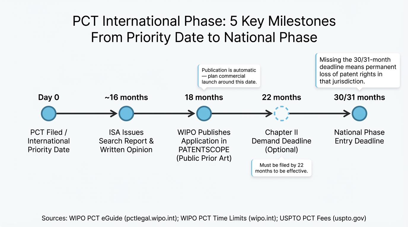 PCT International Phase: 5 Key Milestones From Priority Date to National Phase