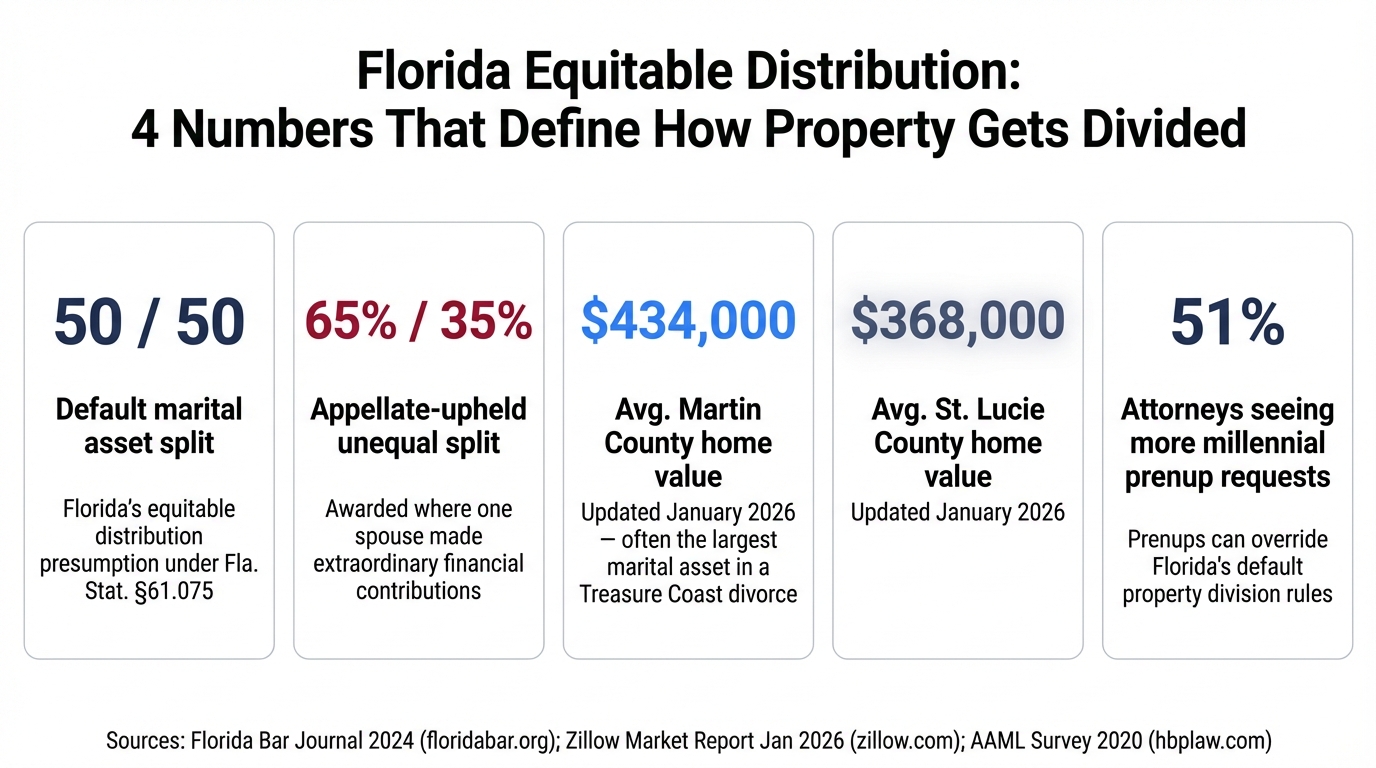 Florida Equitable Distribution: 4 Numbers That Define How Property Gets Divided