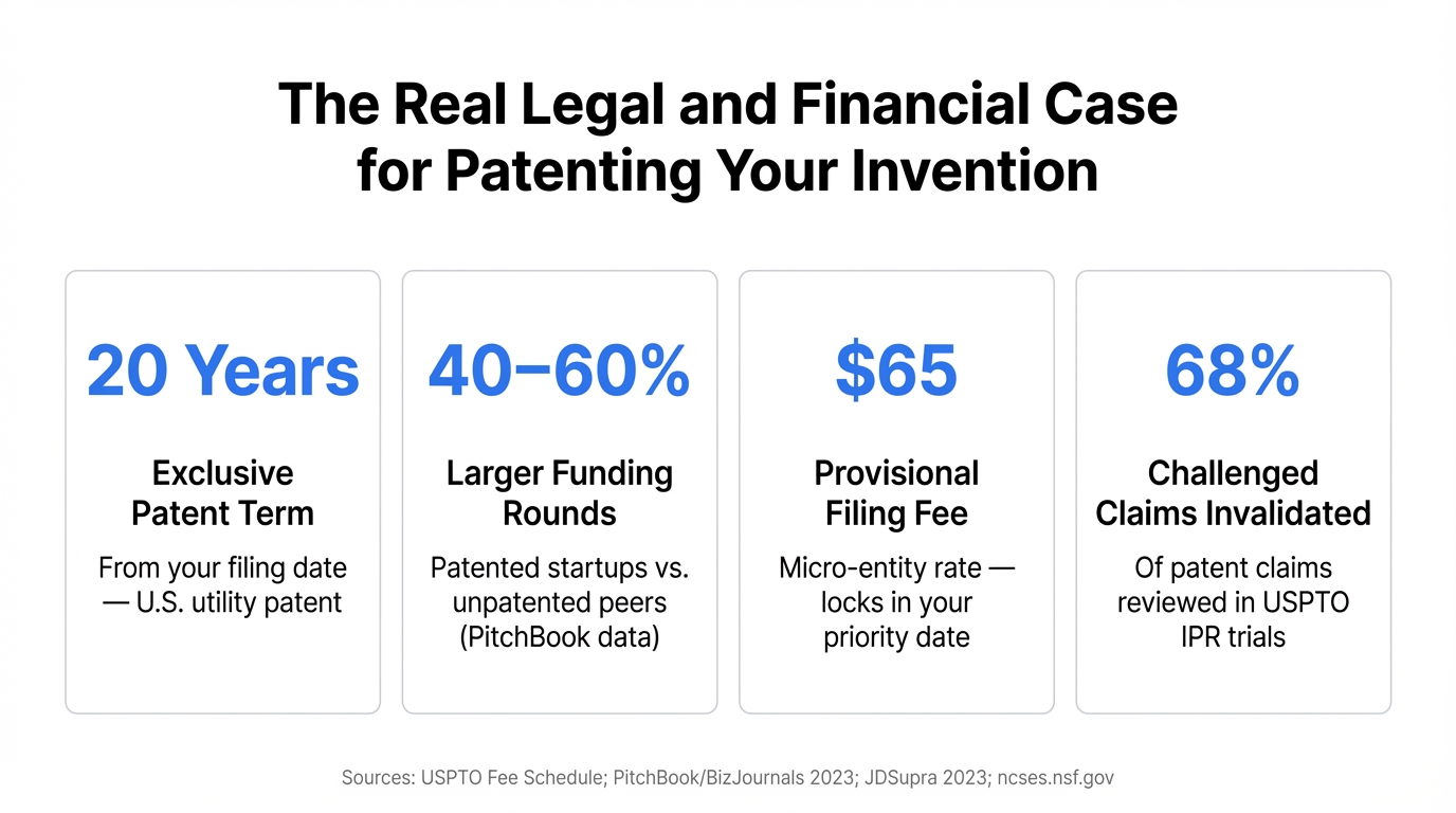 The Real Legal and Financial Case for Patenting Your Invention