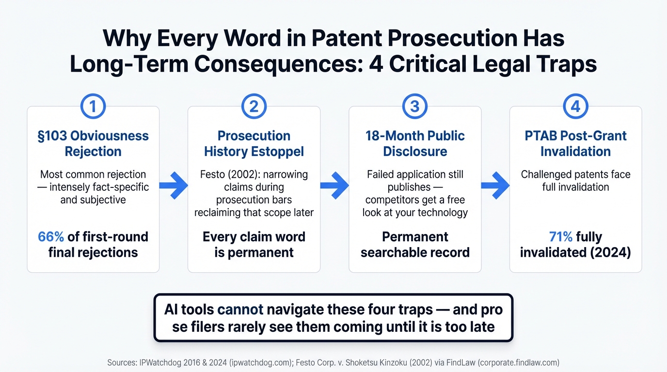 Why Every Word in Patent Prosecution Has Long-Term Consequences: 4 Critical Legal Traps