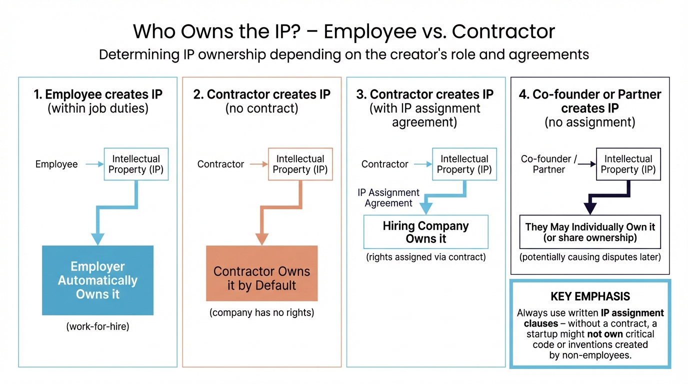 Who Owns the IP? – Employee vs. Contractor